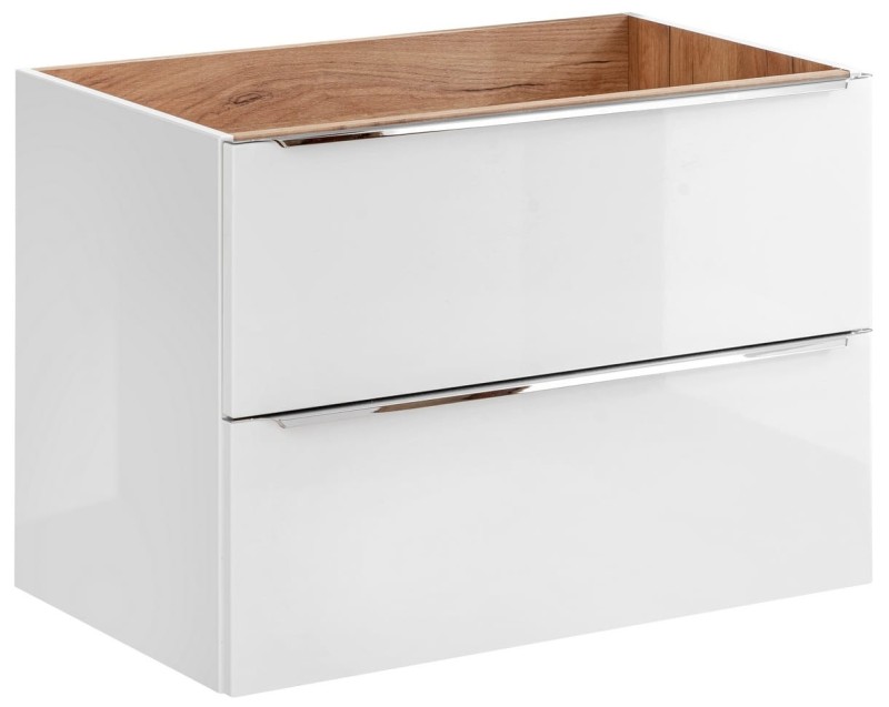 Szafka pod umywalkę 80 cm CAPRI WHITE 821B