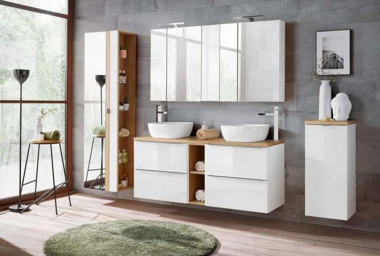 Szafka łazienkowa wisząca CAPRI WHITE 830B