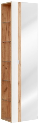 Szafka wysoka z lustrem CAPRI WHITE 803B