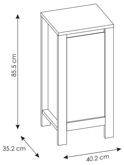 Szafka łazienkowa niska CLASSIC OAK 810