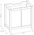 Szafka pod umywalkę 80 cm CLASSIC OAK 821