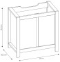 Szafka pod umywalkę 80 cm CLASSIC OAK 821