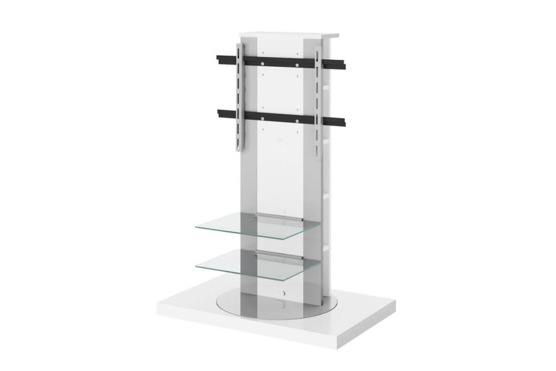 Stolik RTV ROMA II biały połysk