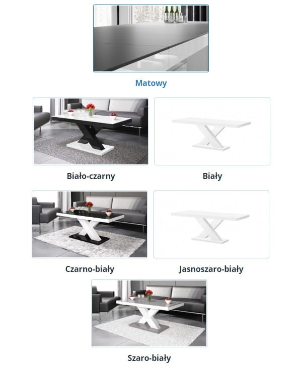 Ława XENON MINI - 11 wersji kolorystycznych
