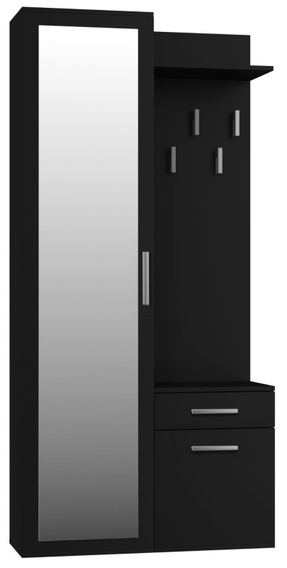 Garderoba szafa z lustrem + wieszak