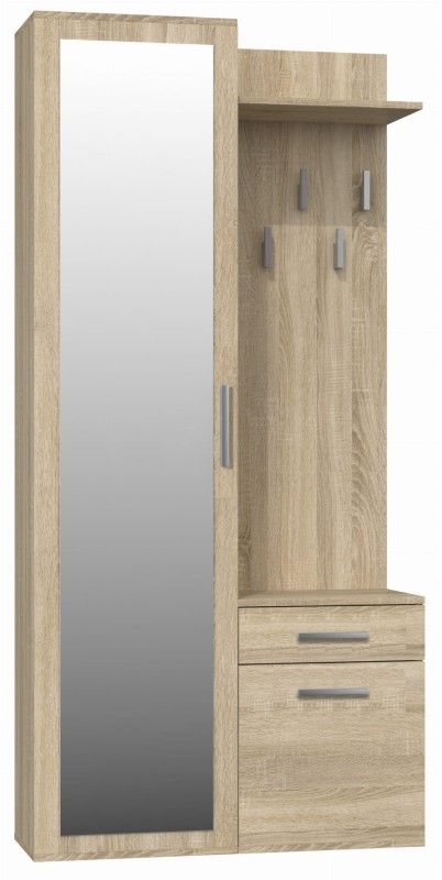 Garderoba szafa z lustrem + wieszak