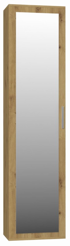 Garderoba słupek z lustrem dąb artisan