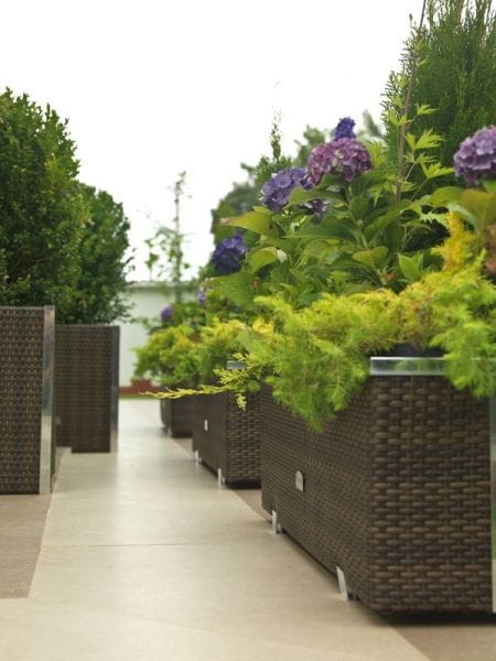 Donica technorattanowa 46 cm