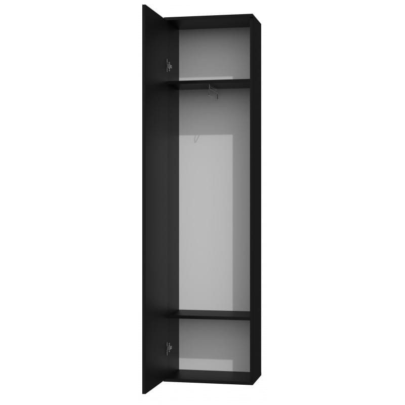 Garderoba szafa z lustrem czarny