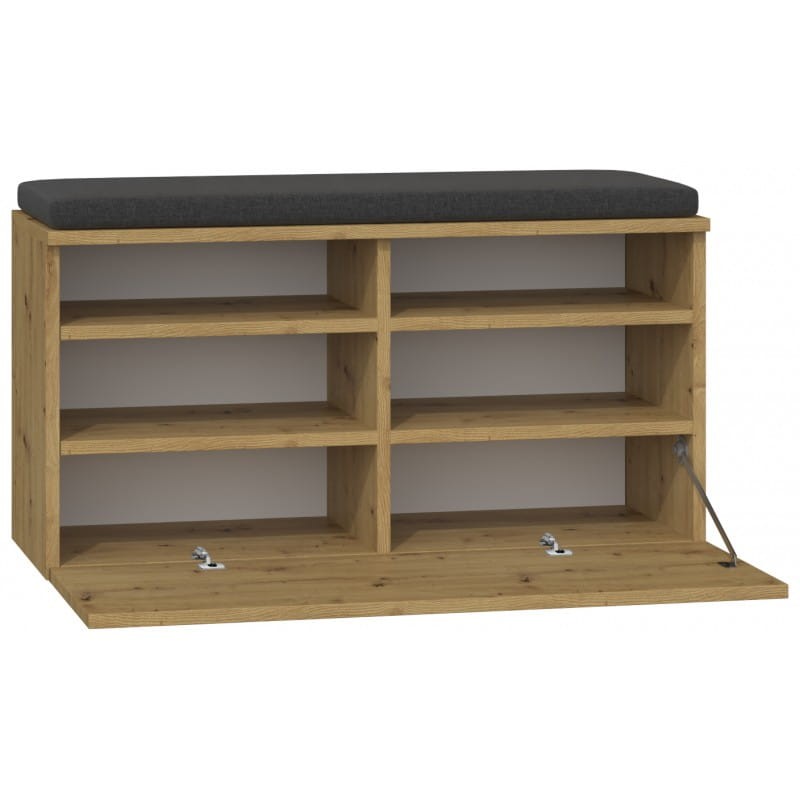 Szafka na buty z siedziskiem Rio dąb artisan