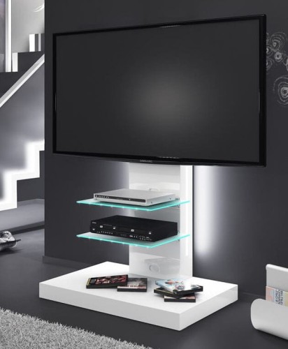 Stolik RTV Marino biały połysk