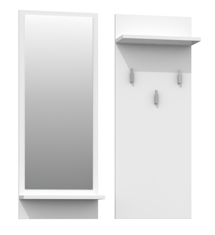 Wieszak z lustrem Rio