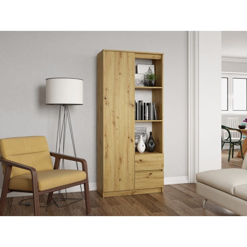 Regał biurowy 80 Wers Dąb artisan