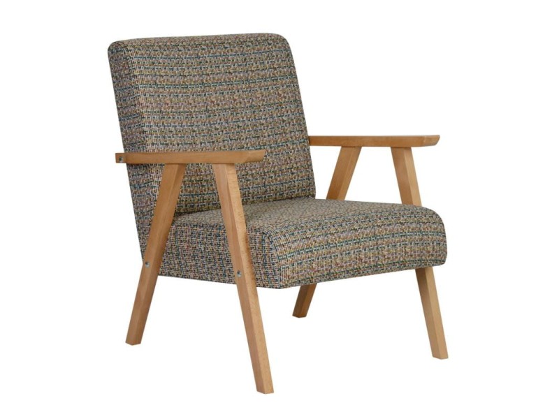 Fotel tapicerowany PRL