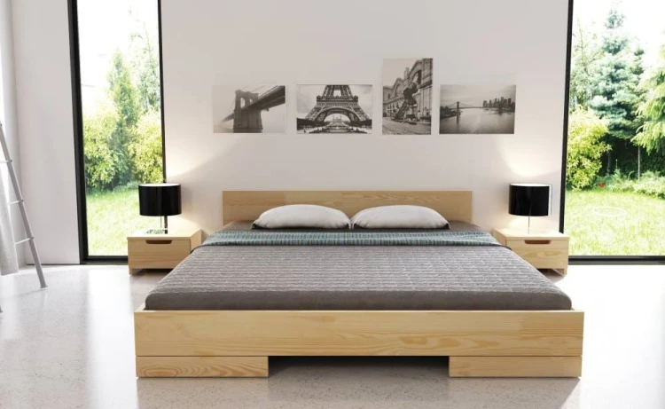 Łóżko drewniane sosnowe SPECTRUM Niskie 140x200