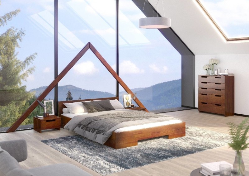 Łóżko drewniane sosnowe SPECTRUM Long 180x220