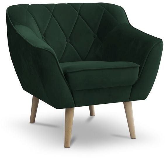 Fotel tapicerowany Cindy w stylu skandynawskim