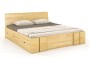 Łóżko drewniane sosnowe z szufladami VESTRE Maxi & DR 180x200