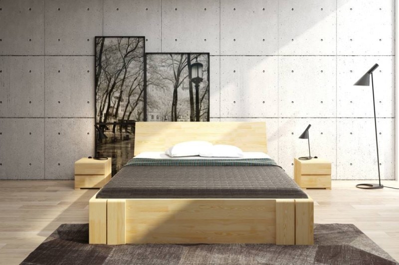 Łóżko drewniane sosnowe z szufladami VESTRE Maxi & DR 180x200