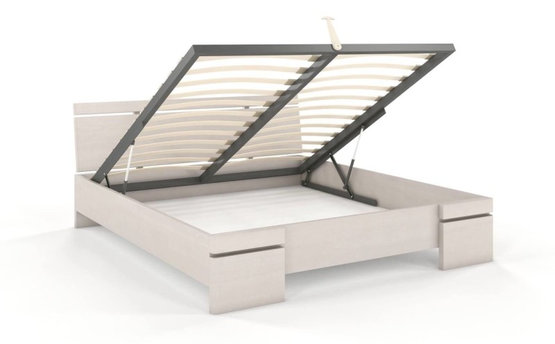 Łóżko drewniane sosnowe ze skrzynią na pościel SPARTA Maxi & ST 140x200