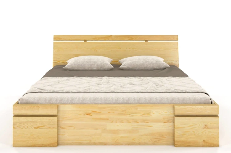Łóżko drewniane sosnowe z szufladami Skandica SPARTA Maxi & DR 160x200