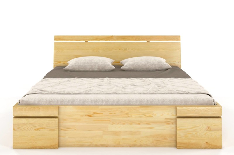 Łóżko drewniane sosnowe z szufladami Skandica SPARTA Maxi & DR 180x200