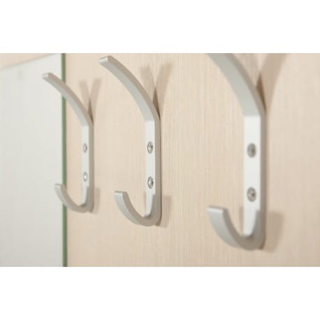 Wieszak ścienny Allen do przedpokoju z półką i lustrem