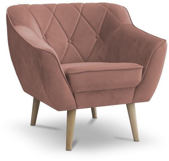 Zestaw wypoczynkowy tapicerowany Cindy w stylu skandynawskim