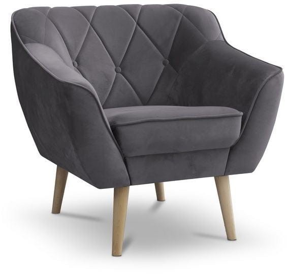 Zestaw wypoczynkowy tapicerowany Cindy w stylu skandynawskim