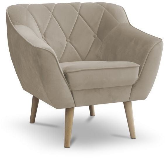 Zestaw wypoczynkowy tapicerowany Cindy w stylu skandynawskim