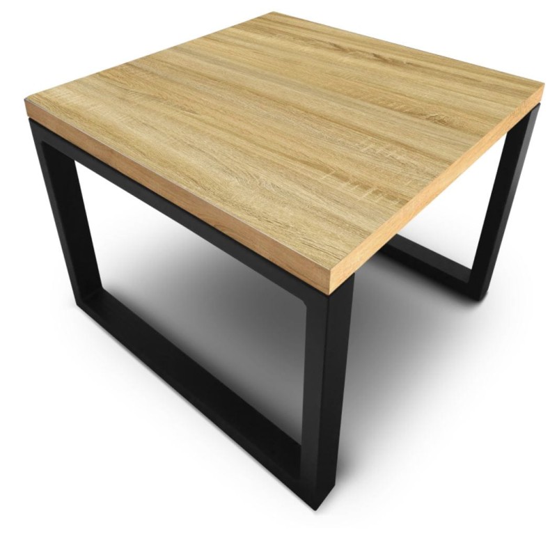 Stolik kawowy na metalowych nogach Martin dąb