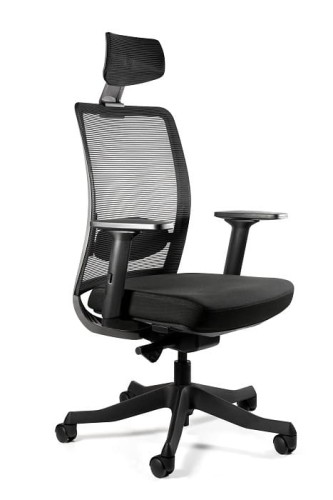 Fotel biurowy siatkowy  Anggun czarny
