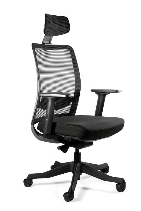 Fotel biurowy siatkowy Anggun czarny