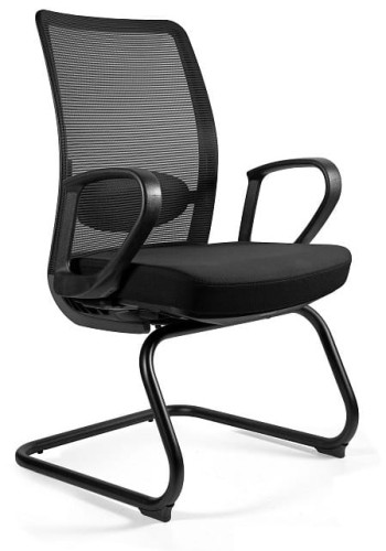 Krzesło biurowe siatkowe Anggun Skid czarny