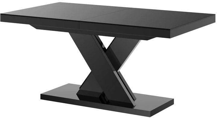Stół rozkładany XENON LUX 160-256 cm czarny połysk