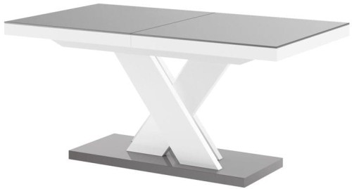 Stół rozkładany XENON LUX 160-256 cm szaro-biały