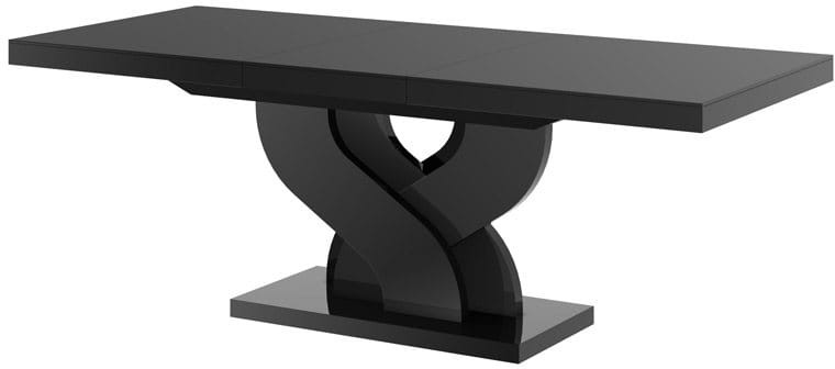 Stół rozkładany BELLA 160-256 cm Czarny połysk
