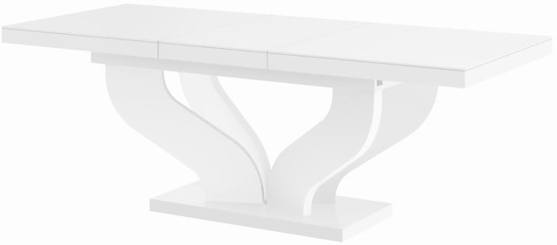 Stół rozkładany VIVA 160-256cm Biały połysk