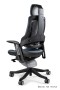 Fotel gabinetowy ergonomiczny WAU czarny BL417 SLATEGREY