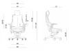 Fotel gabinetowy ergonomiczny WAU czarny elastomer TPE - Szary