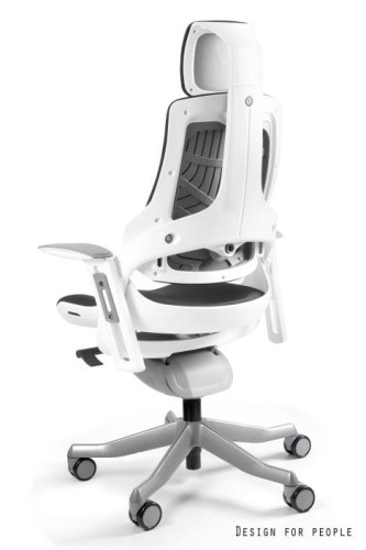 Fotel gabinetowy ergonomiczny WAU biały BL418 BLACK