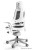 Fotel gabinetowy ergonomiczny WAU biały BL418 BLACK