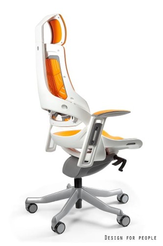 Fotel gabinetowy ergonomiczny WAU biały elastomer TPE - Mango