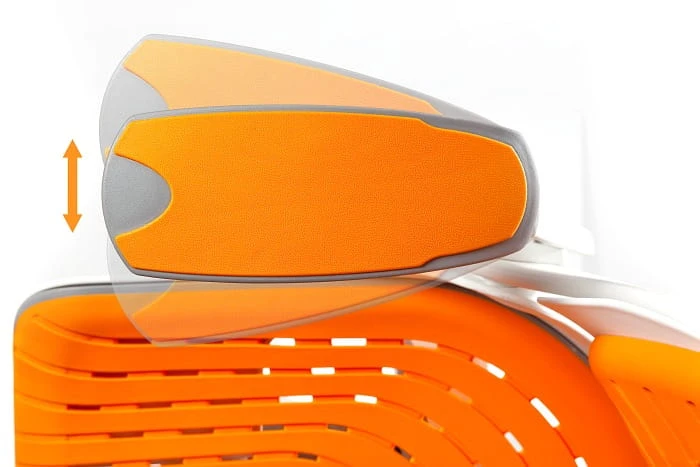 Fotel gabinetowy ergonomiczny WAU biały elastomer TPE - Mango