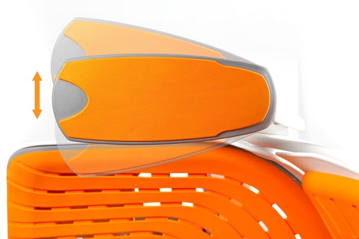 Fotel gabinetowy ergonomiczny WAU biały elastomer TPE - Mango