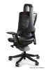 Fotel gabinetowy ergonomiczny WAU 2 czarny BL417 SLATEGREY