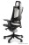 Fotel gabinetowy ergonomiczny WAU 2 czarny NW42 jasny szary