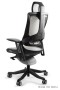 Fotel gabinetowy ergonomiczny WAU 2 czarny NW42 jasny szary