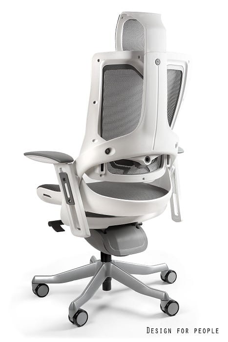 Fotel gabinetowy ergonomiczny WAU 2 biały NW41 grafitowy