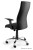 Fotel biurowy tapicerowany Black on Black - NL czarny